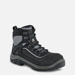 Red Wing 6-inch Waterproof CSA Safety Toe Hiker Boot Black-Gray | GCA826403