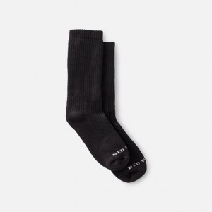 Red Wing Cushion Crew Socks in Black Cotton Blend | HKC462791